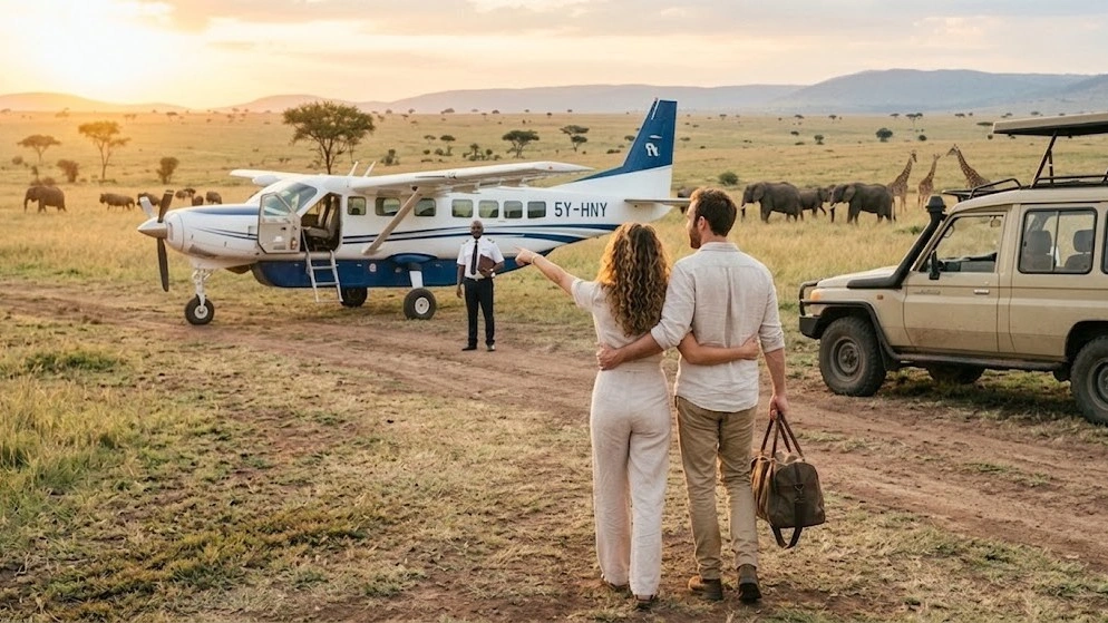 7-Day Luxury Fly-in Honeymoon Safari in Kenya