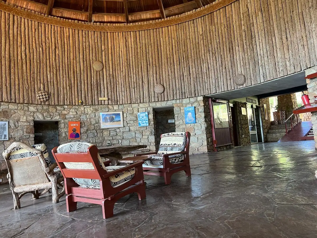Stone-built guest room at Voi Safari Lodge