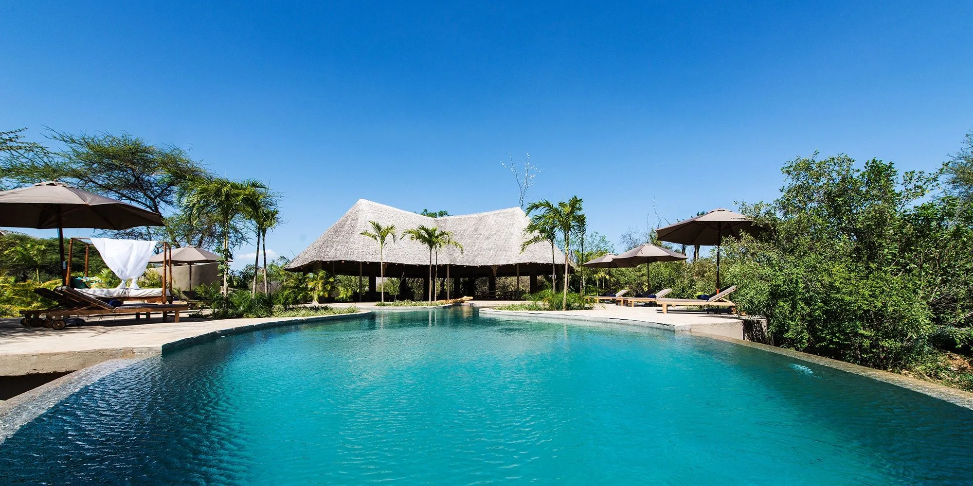 Finch Hattons luxury tented suite with private plunge pool in Tsavo West